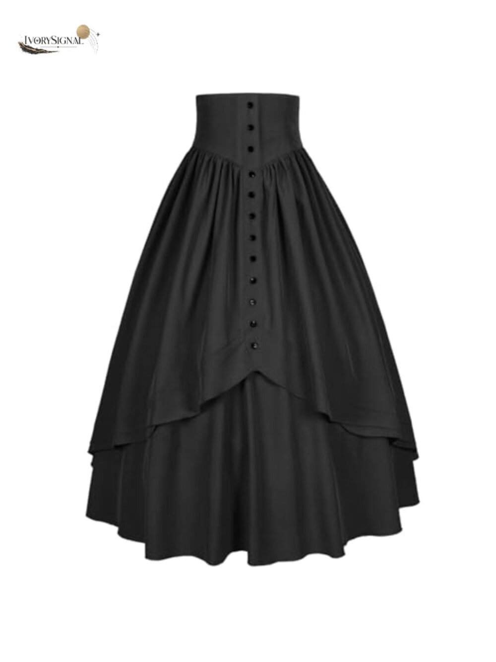 Victorian Renaissance Maxi Skirt High Waisted A-Line Costume